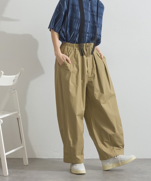 ウォッシュ加工 ダンプ サーカス バルーン パンツ レディース【2026春夏新作】