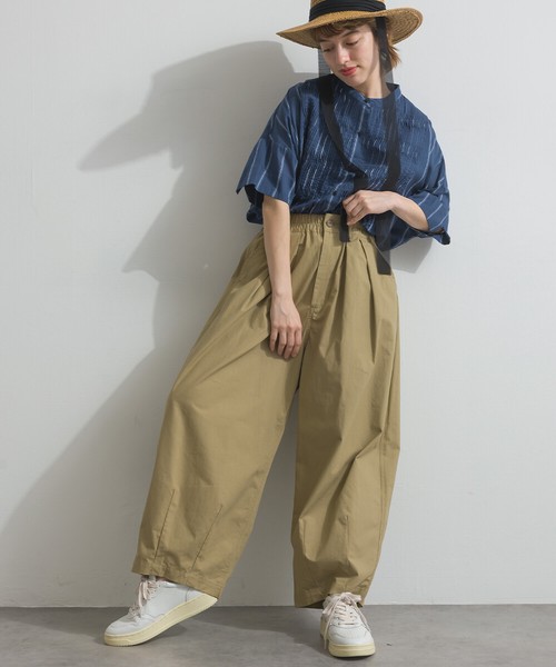 ウォッシュ加工 ダンプ サーカス バルーン パンツ レディース【2026春夏新作】