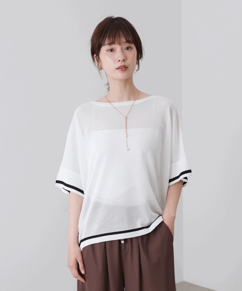 【再入荷：店舗取り寄せ販売】SALE 麻ライクニットプルオーバー【一部予約】2026新作