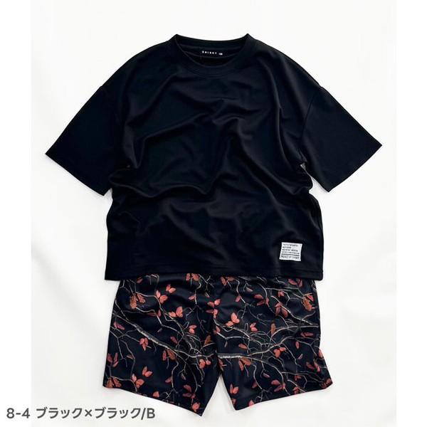 【新作】キッズ　SHISKY【シスキー】 DRYメッシュ　総柄パンツ　OVER SIZE SET UP「426-00」