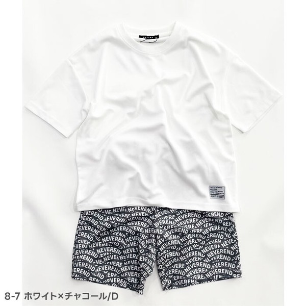 【新作】キッズ　SHISKY【シスキー】 DRYメッシュ　総柄パンツ　OVER SIZE SET UP「426-00」
