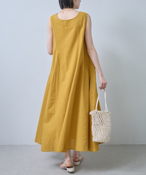 再入荷【ラスト終了】インド綿100％ 前後2WAYノースリーブワンピース 人気 each東京
