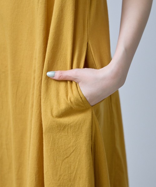 再入荷【ラスト終了】インド綿100％ 前後2WAYノースリーブワンピース 人気 each東京
