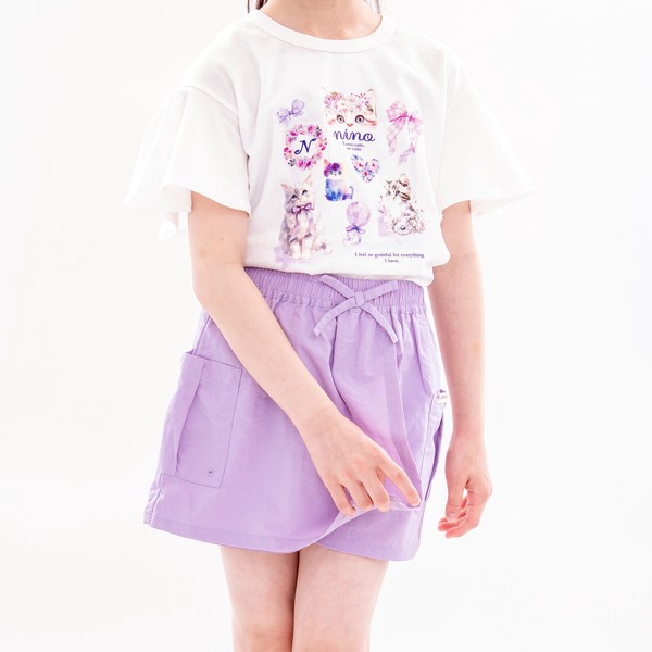【水陸両用・人気アイテム！】ナイロンワッシャー ラップキュロット　110㎝-160㎝　33727　33728