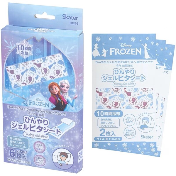 ジェル冷えシート 6枚入り アナと雪の女王
