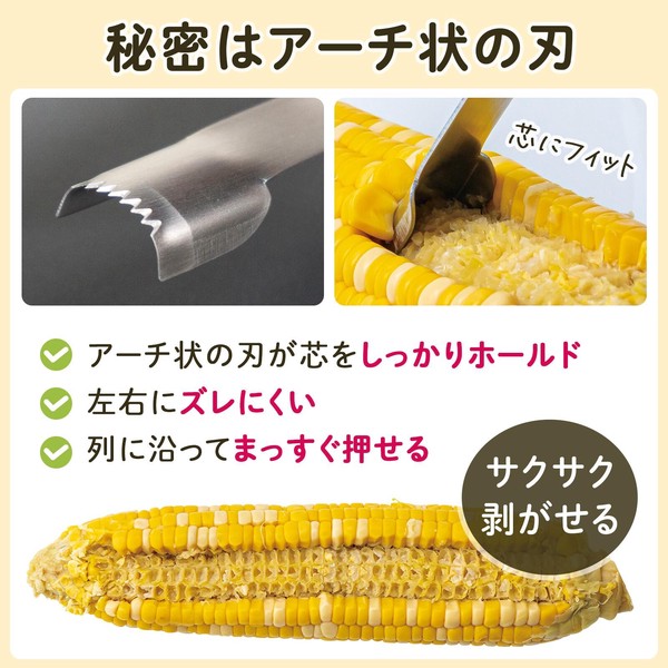 サクッと剥がせるコーンピーラー