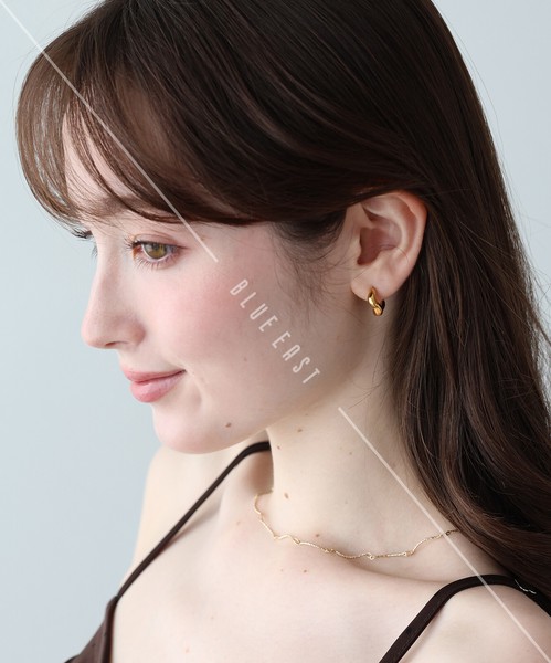 2026新作【ニュアンスフープピアス】ピアス　アクセサリー　サージカルステンレス