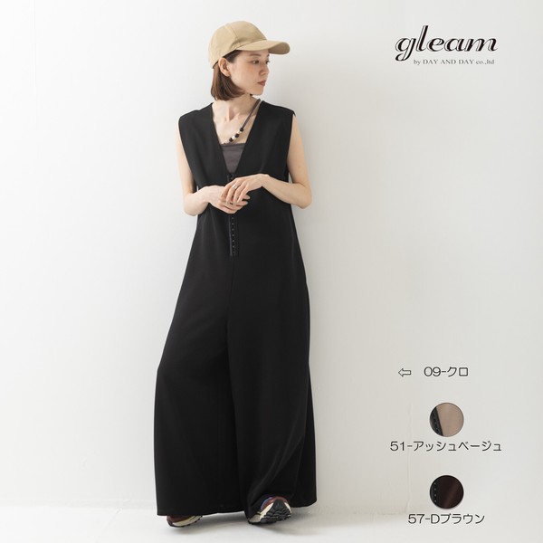 【再入荷】フロントホックルーズオールインワン【2026年 春夏】●即納品