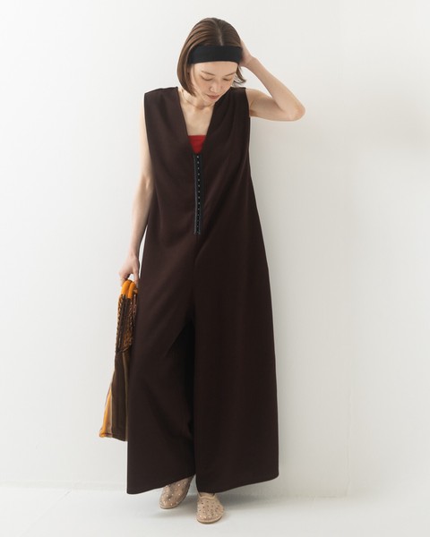 【再入荷】フロントホックルーズオールインワン【2026年 春夏】●即納品