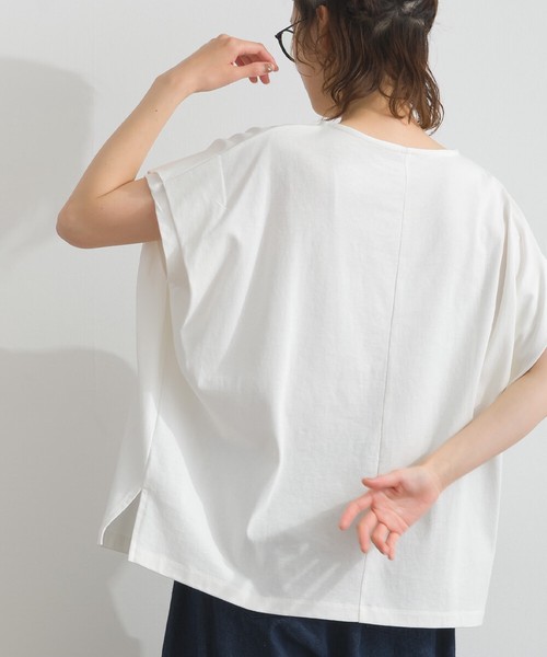 16SOE天竺 BROOM 花刺繍 ボクシーシルエット Tシャツ【2026春夏新作】