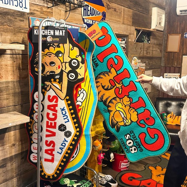 【新柄登場☆】【ふかふか肌触りGOOD】AMERICAN KITCHEN MAT  滑り止め付■アメリカンキッチンマット
