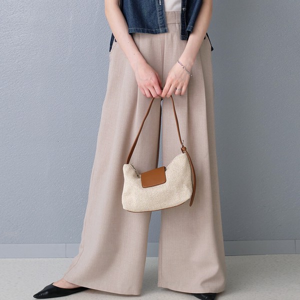 再入荷！【2026新作商品♪】タックワイドパンツ