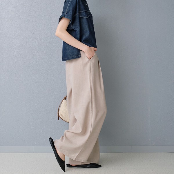 再入荷！【2026新作商品♪】タックワイドパンツ