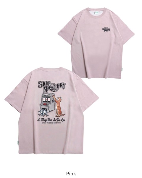 スロットネコ刺繍Tシャツ【2026夏物】