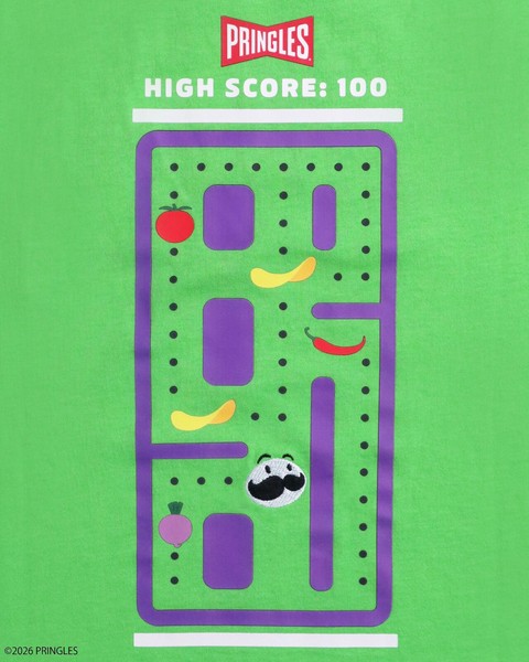【PRINGLES】ゲーム柄Tシャツ【2026夏物】
