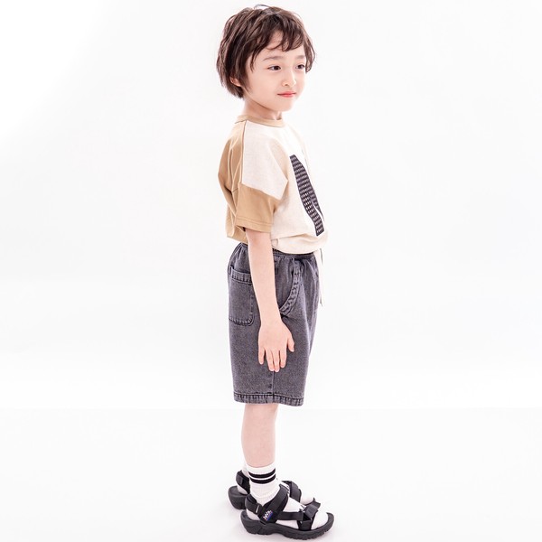 ライトオンス　コットンデニム　ハーフパンツ　90017/90018  　 110-160㎝　ショートパンツ