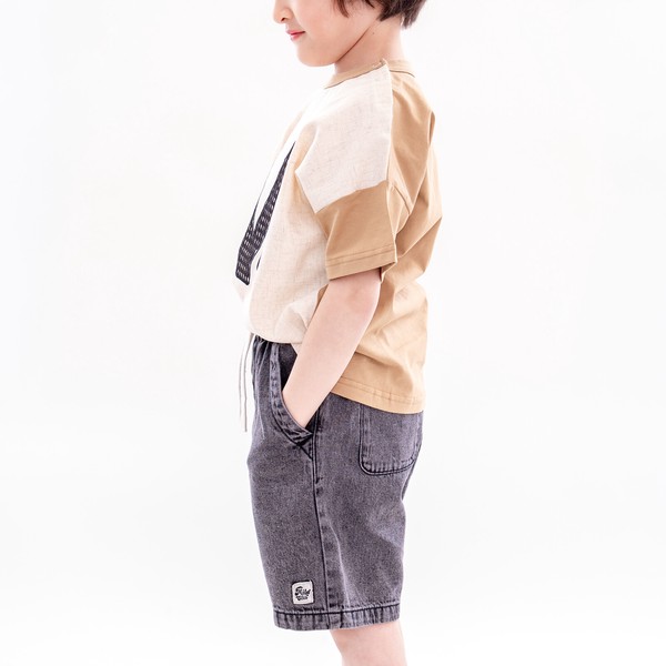 ライトオンス　コットンデニム　ハーフパンツ　90017/90018  　 110-160㎝　ショートパンツ