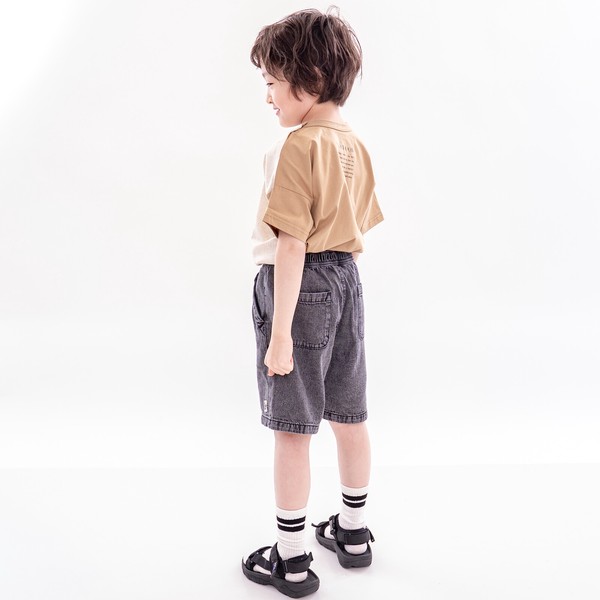 ライトオンス　コットンデニム　ハーフパンツ　90017/90018  　 110-160㎝　ショートパンツ