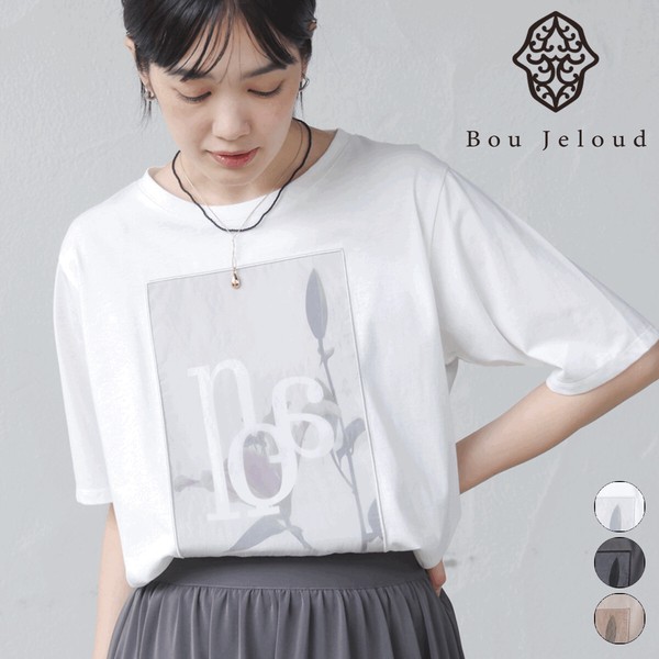 【再入荷：店舗取り寄せ販売】SALE フラワーロゴプリントTシャツ◇大人モードなTシャツ  2026新作