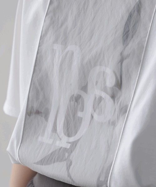 【再入荷：店舗取り寄せ販売】SALE フラワーロゴプリントTシャツ◇大人モードなTシャツ  2026新作