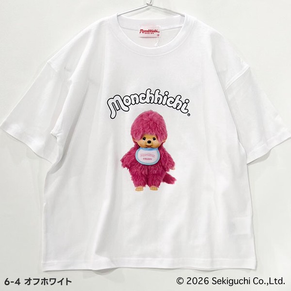 【新作】キッズ 【Monchhichi】モンチッチ転写プリント オーバーサイズTシャツ「MO26-00」