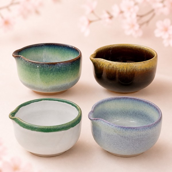 日本製 【巡りシリーズ抹茶碗】 抹茶道具　手作り　片口 抹茶碗