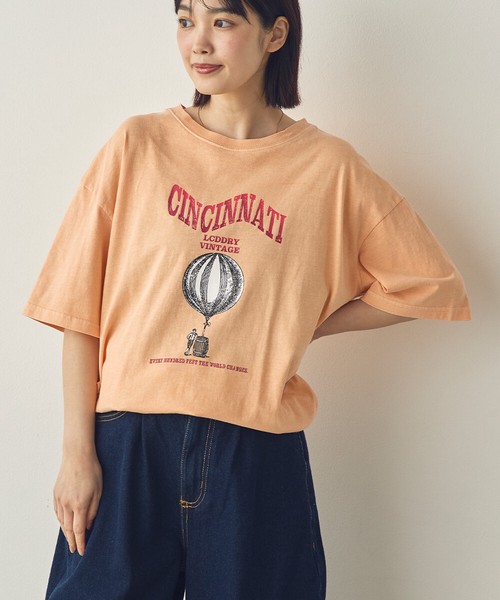【Saltarse】プリントピグメントTシャツ
