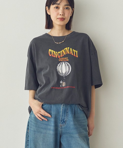 【Saltarse】プリントピグメントTシャツ