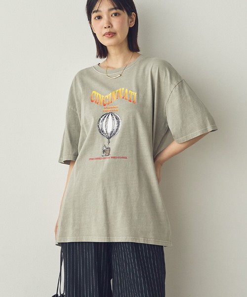 【Saltarse】プリントピグメントTシャツ