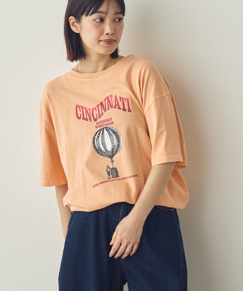 【Saltarse】プリントピグメントTシャツ