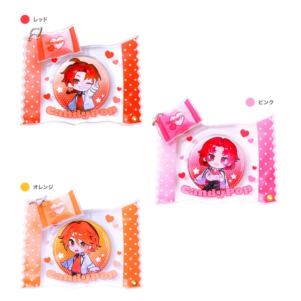 【推し活グッズ】缶バッチアクリルフレーム キャンディーB（ 国産 / UV99%カット / 高透明度）