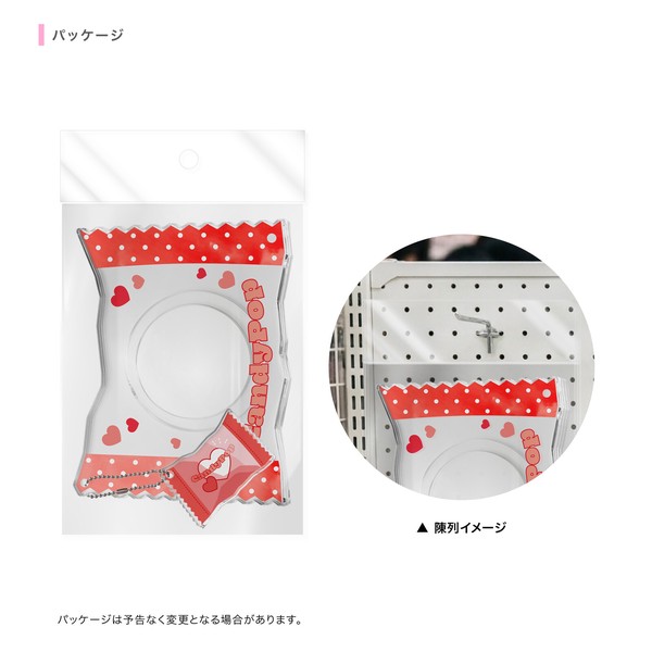 【推し活グッズ】缶バッチアクリルフレーム キャンディーB（ 国産 / UV99%カット / 高透明度）