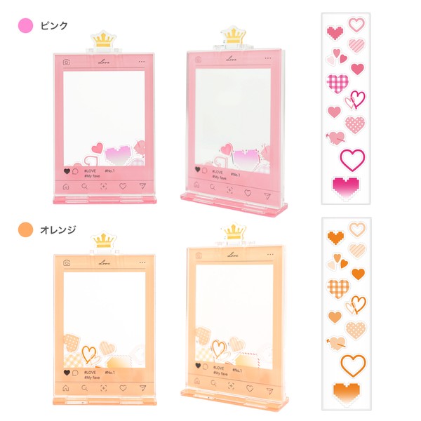 【推し活グッズ】SNS風トレカアクリルフレーム（国産 / UV99%カット / 高透明度 / 実在店舗）