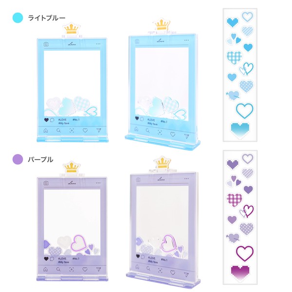 【推し活グッズ】SNS風トレカアクリルフレーム（国産 / UV99%カット / 高透明度 / 実在店舗）