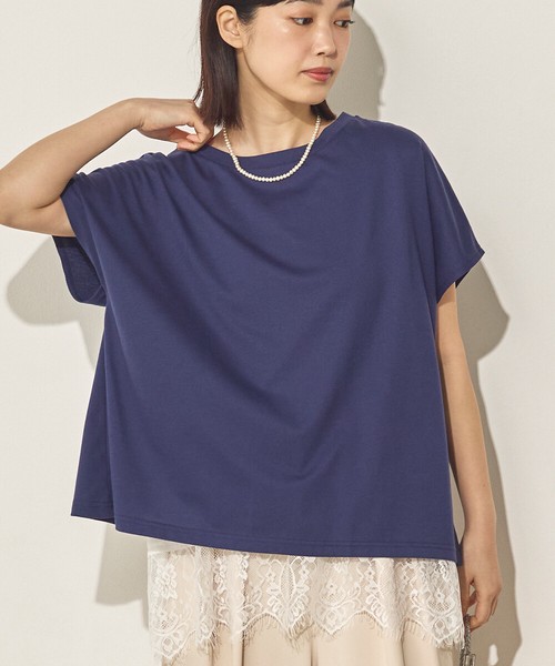汗染み防止 裾レースレイヤードTシャツセット