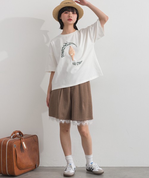 16SOE天竺 ソフトクリーム Tシャツ【2026春夏新作】
