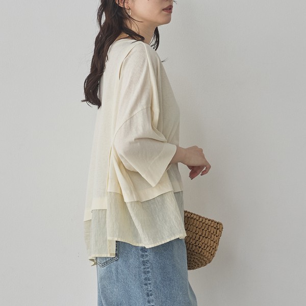 ビンテージスラブ シアードッキングTシャツ 2026新作 春夏