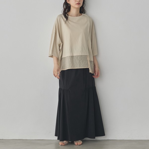 ビンテージスラブ シアードッキングTシャツ 2026新作 春夏