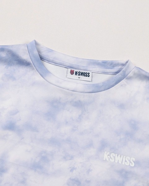 【K-SWISS/ケースイス】タイダイ柄ドルマンスリーブTシャツ2026SS新作