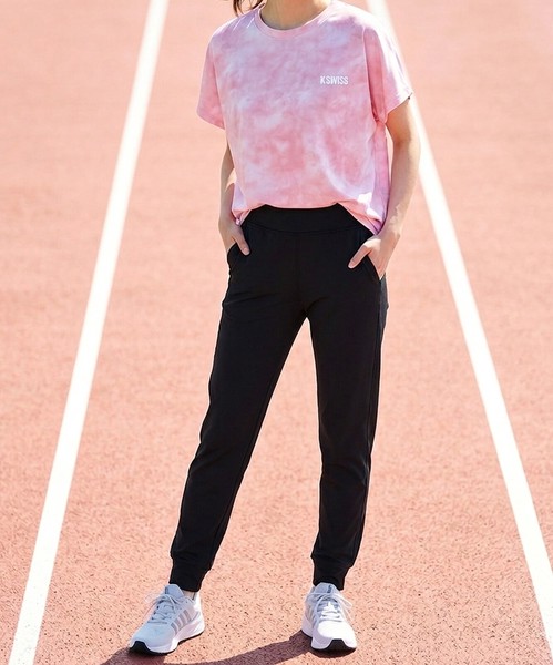 【K-SWISS/ケースイス】タイダイ柄ドルマンスリーブTシャツ2026SS新作