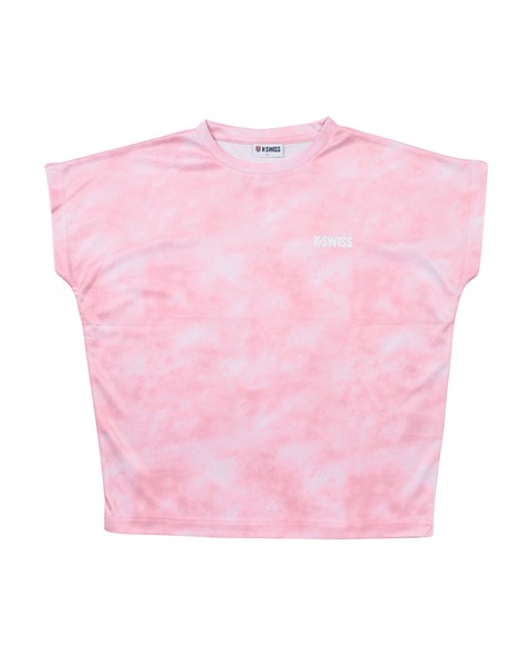 【K-SWISS/ケースイス】タイダイ柄ドルマンスリーブTシャツ2026SS新作