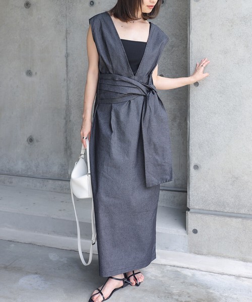 【SALE】リボンセットジャンスカ◇綿混素材でありながら程よい伸縮性でストレスフリーな着心地  2026新作