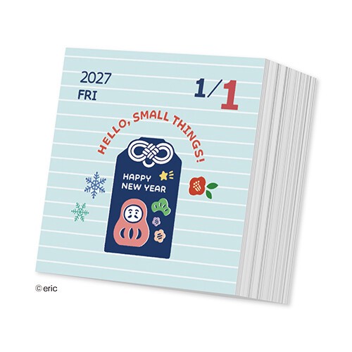 ★新商品9月中旬発売★【新日本カレンダー】2027年度カレンダー  eric