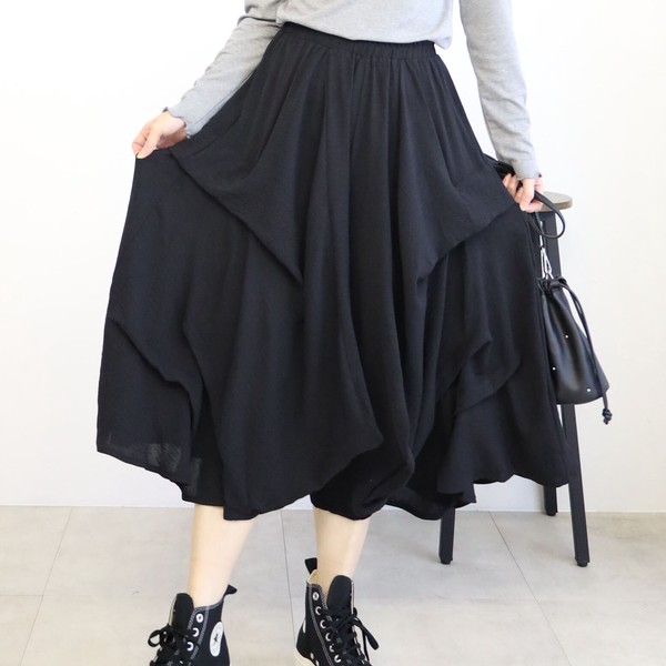 【再入荷】タックフリルワイドパンツ★ロングセラー/大人気★　2026新作SS春夏