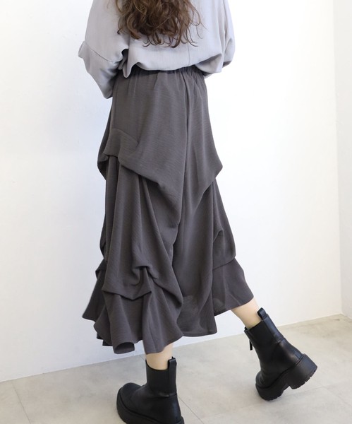 【再入荷】タックフリルワイドパンツ★ロングセラー/大人気★　2026新作SS春夏