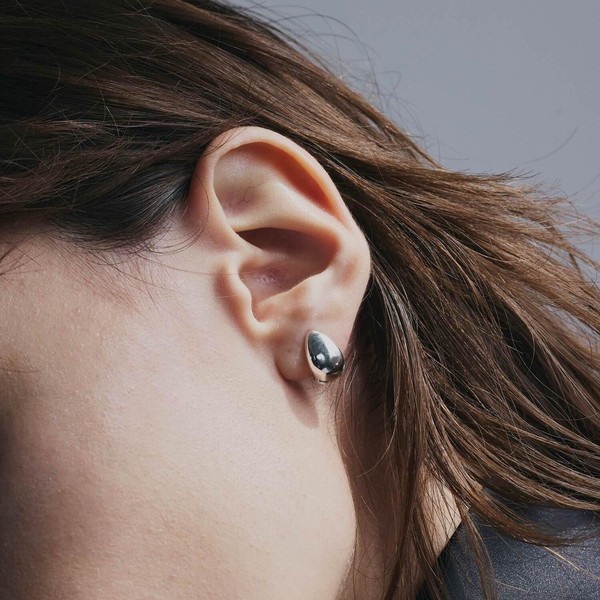 Pebble Hoop Pierce /ぺブルフープピアス【Nothing And Others/ナッシングアンドアザーズ】
