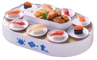 【在庫限り特価品】パール金属 D-6755 おウチで楽しい 回転寿司(ホワイト)