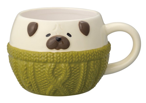 【8月下旬入荷予定】 ぬくぬくマグ  パグ