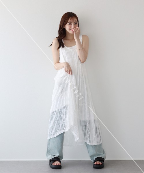2026新作【レースキャミワンピース】　レース　レディース　キャミワンピース