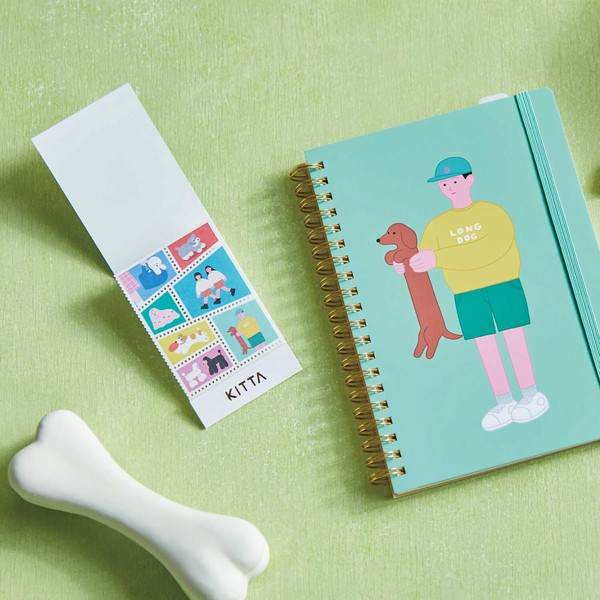 【キングジム】HITOTOKI NOTE(ヒトトキノート) リングノートタイプ コミックサイズ ワンコ